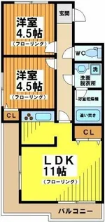マンション第一明大前【13階】の間取り