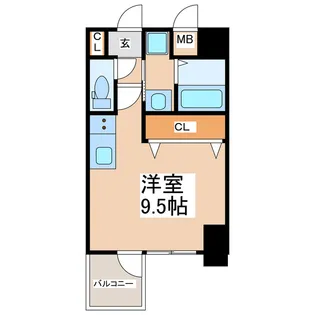 タウンブルグ新町【7階】の間取り