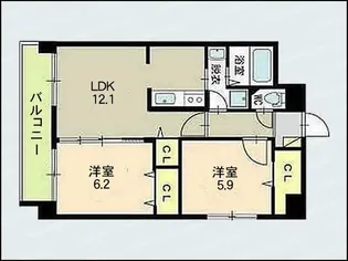 フェリシア鐙【2階】の間取り