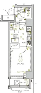 グランヴァン赤坂【8階】の間取り