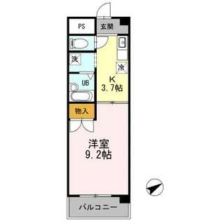 ヴェルドミール【4階】の間取り