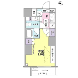 SIL西五反田【1階】の間取り