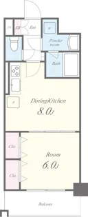 グーフォ クオーレ【2階】の間取り