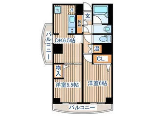 ロイヤルヒルズ表柴田【5階】の間取り