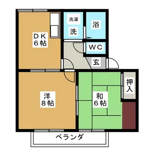 シルバンブリーズ B棟【1階】の間取り