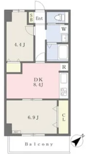 オーク松本通【1階】の間取り