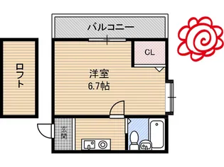ニューライフ今津【5階】の間取り
