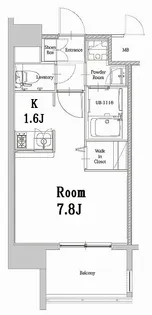 エンクレストベイ天神EAST【5階】の間取り