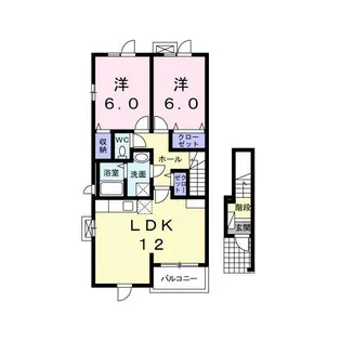 バロン アン【2階】の間取り