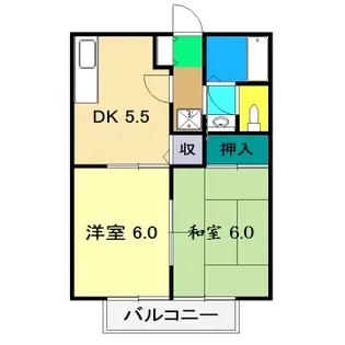津ノ宮ガーデン【2階】の間取り