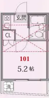 アイルイン上北沢【1階】の間取り