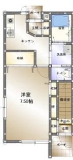 カーサフェリス【1階】の間取り