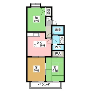 ウィステリア弐番館【2階】の間取り
