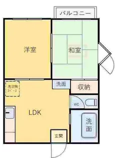 ベルディ塩屋【2階】の間取り