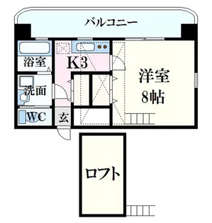 メルポート白島【7階】の間取り