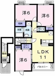 ミルフィーユ B【2階】の間取り