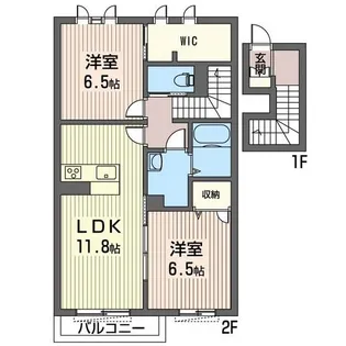 ジュネス【2階】の間取り