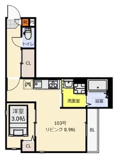 GRANDTIC VOYAGE【1階】の間取り