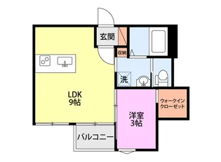 アーバンブランチ南笹口【3階】の間取り