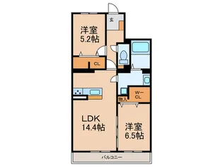 GRAN GRACE 久留米南II【1階】の間取り