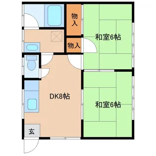 エスパール干潟2号棟【1階】の間取り