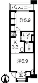 シティコート目黒3号棟【2階】の間取り
