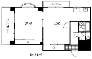 ビラユニオン兵庫【2階】の間取り