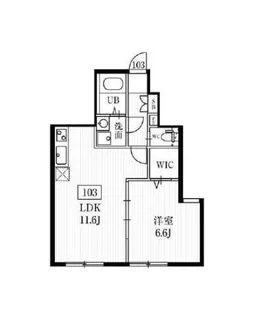 ミハス中野富士見町【1階】の間取り