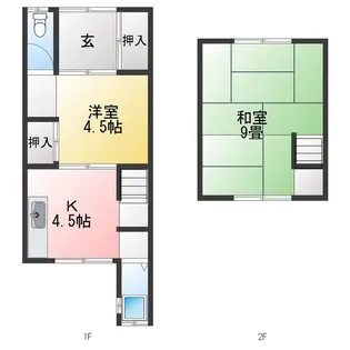 佐野貸家B【1階】の間取り