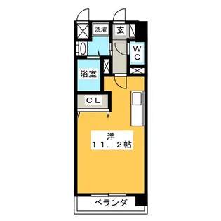 ブリリアントガーデンII【7階】の間取り