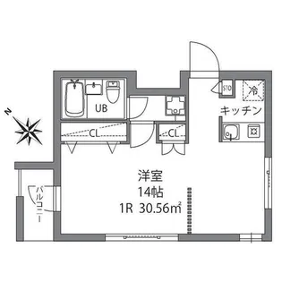 プラティーク門前仲町【3階】の間取り