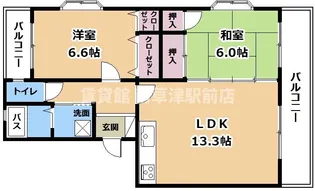クレットドールY2【2階】の間取り