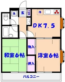 新潮通り一番館【2階】の間取り