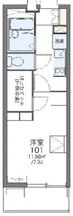 レオパレスディアコートF【3階】の間取り