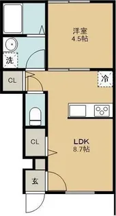 ベルグレイヴィア新居浜中央【1階】の間取り