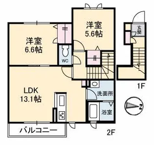 ange1【2階】の間取り