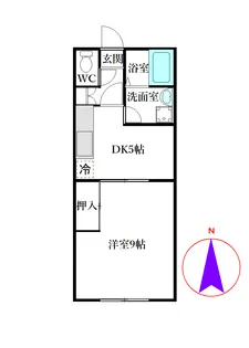 エイペックスII【1階】の間取り