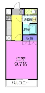 レジデンス シェルル【1階】の間取り