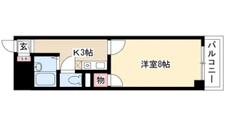 ハイツ金山【4階】の間取り