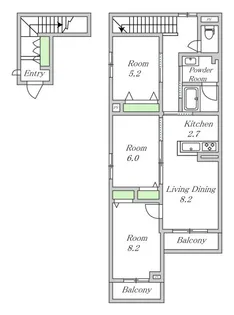 メゾンTLK【3階】の間取り