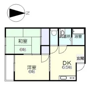 辰巳ハイツ【2階】の間取り