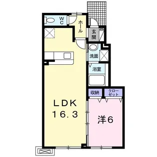 エミネンス和 六番館【1階】の間取り