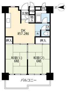 UR南港ひかりの【11階】の間取り