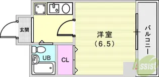 ロマネスク甲南【5階】の間取り