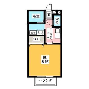 ガーデンハイツ・さくら【1階】の間取り