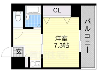 メロディーハイム美章園【7階】の間取り