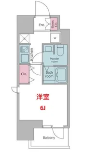 レジディア大森II【4階】の間取り