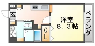 ドライバウム江坂【9階】の間取り