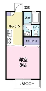 コーポルピナス【1階】の間取り