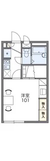 レオパレスKOTOBUKI II【1階】の間取り